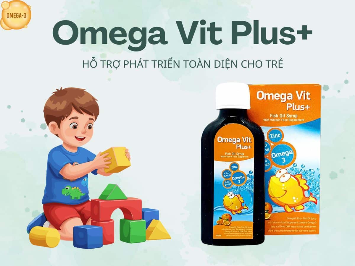 Omega Vit Plus+ nâng cao sức đề kháng, cải thiện sức khỏe não bộ