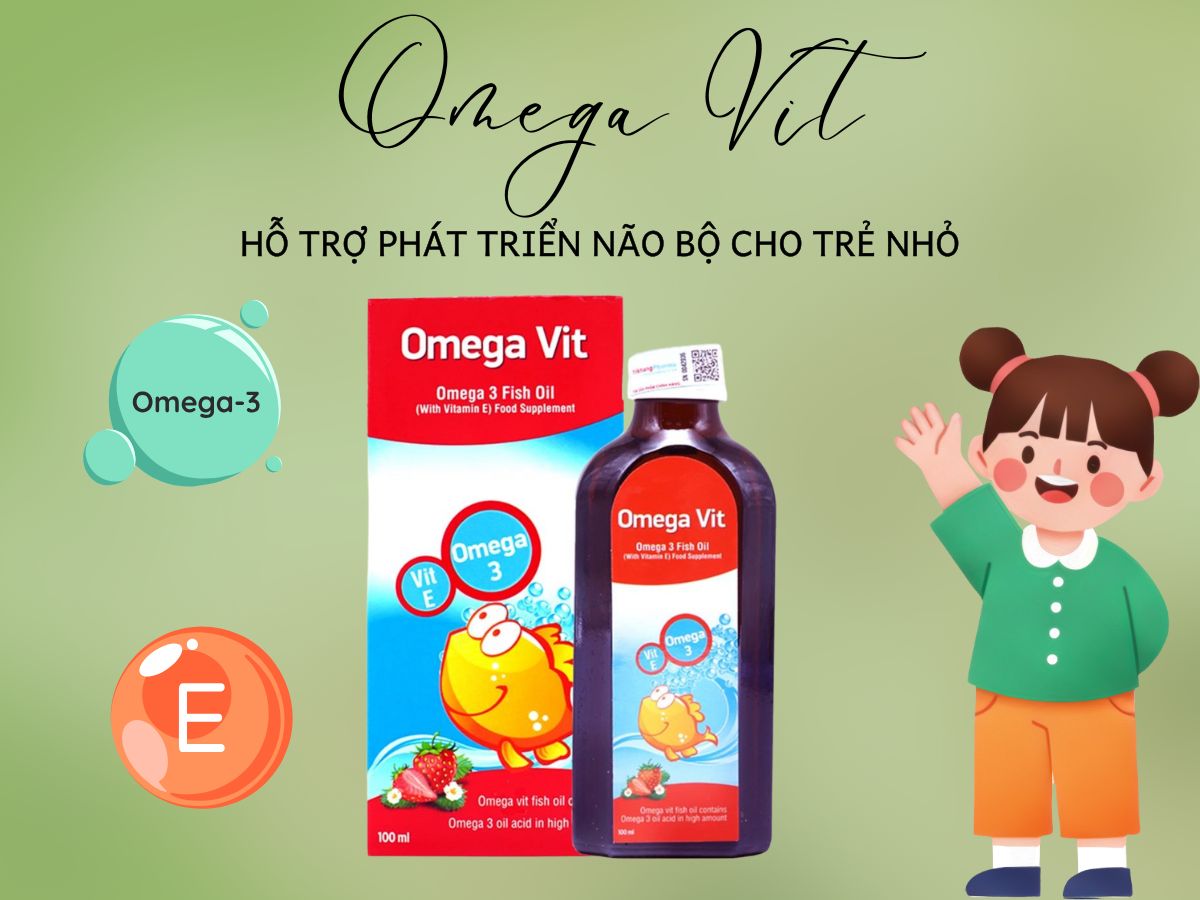 Omega Vit 15 Omega Vit bổ sung chất chống oxy hóa, tốt cho não bộ và thị lực