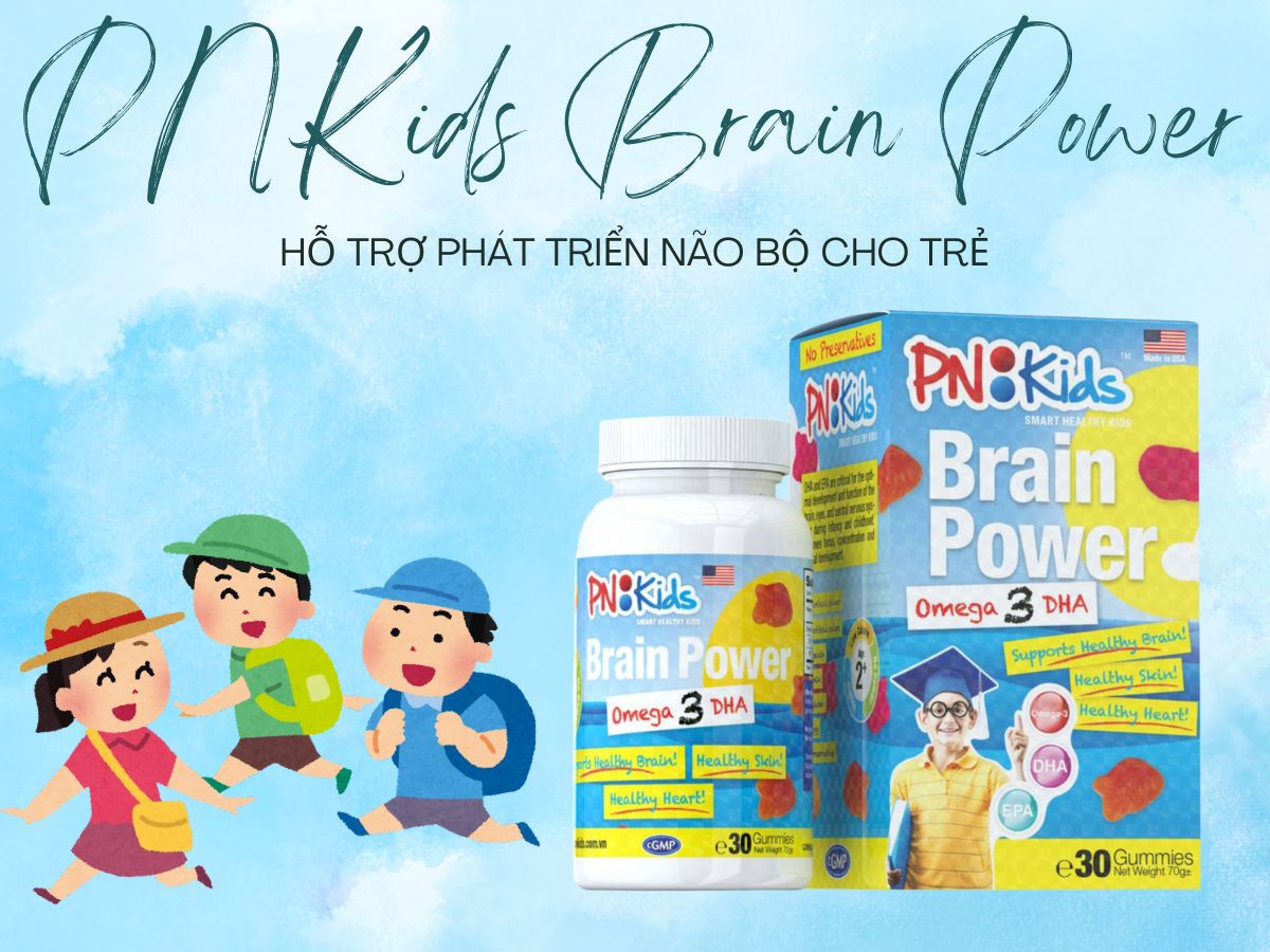 PNKids Brain Power 11 Sản phẩm PNKids Brain Power cung cấp DHA, EPA giúp bổ não