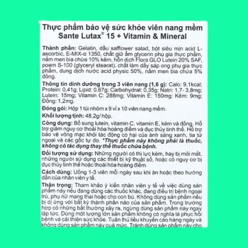 Sante Lutax 15 + Vitamin & Mineral