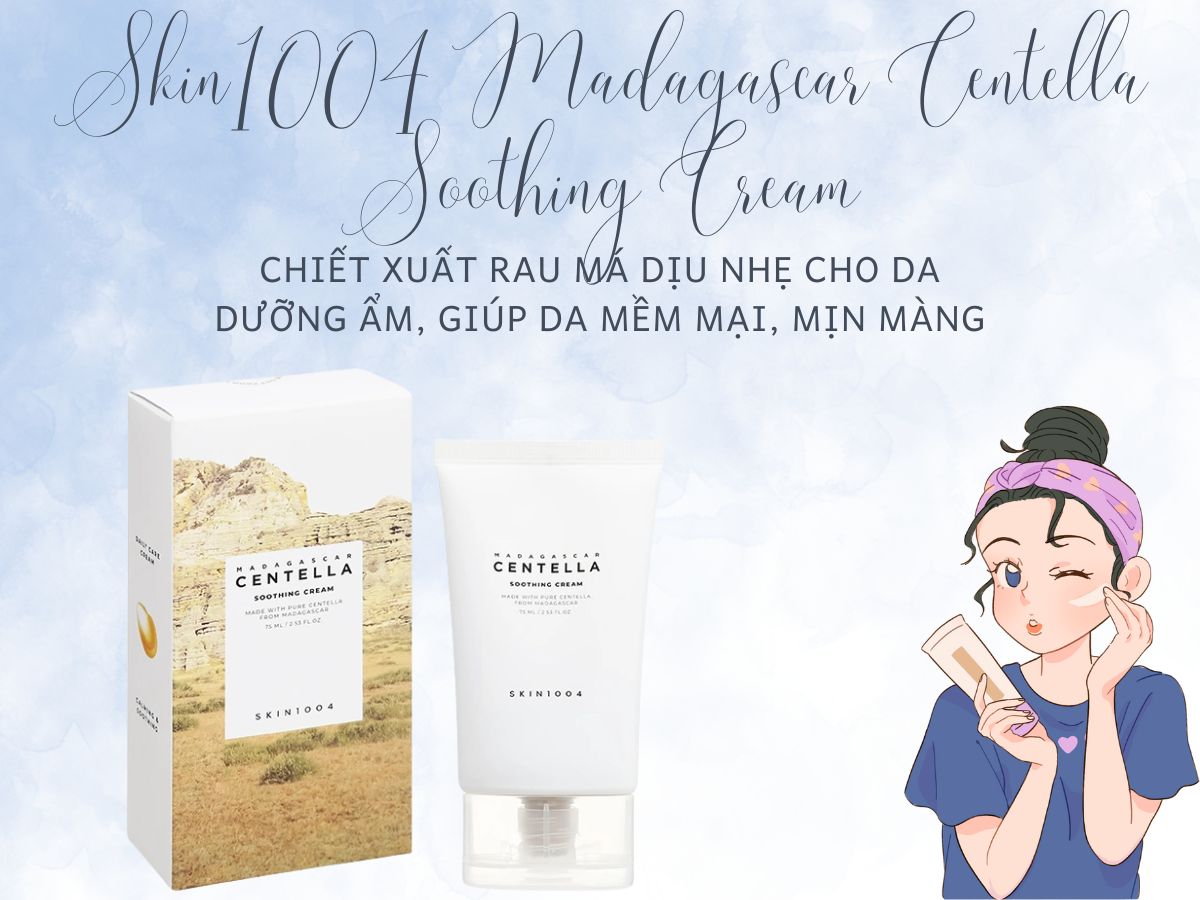 Skin1004 Madagascar Centella Soothing Cream hỗ trợ tăng cường hàng rào bảo vệ da