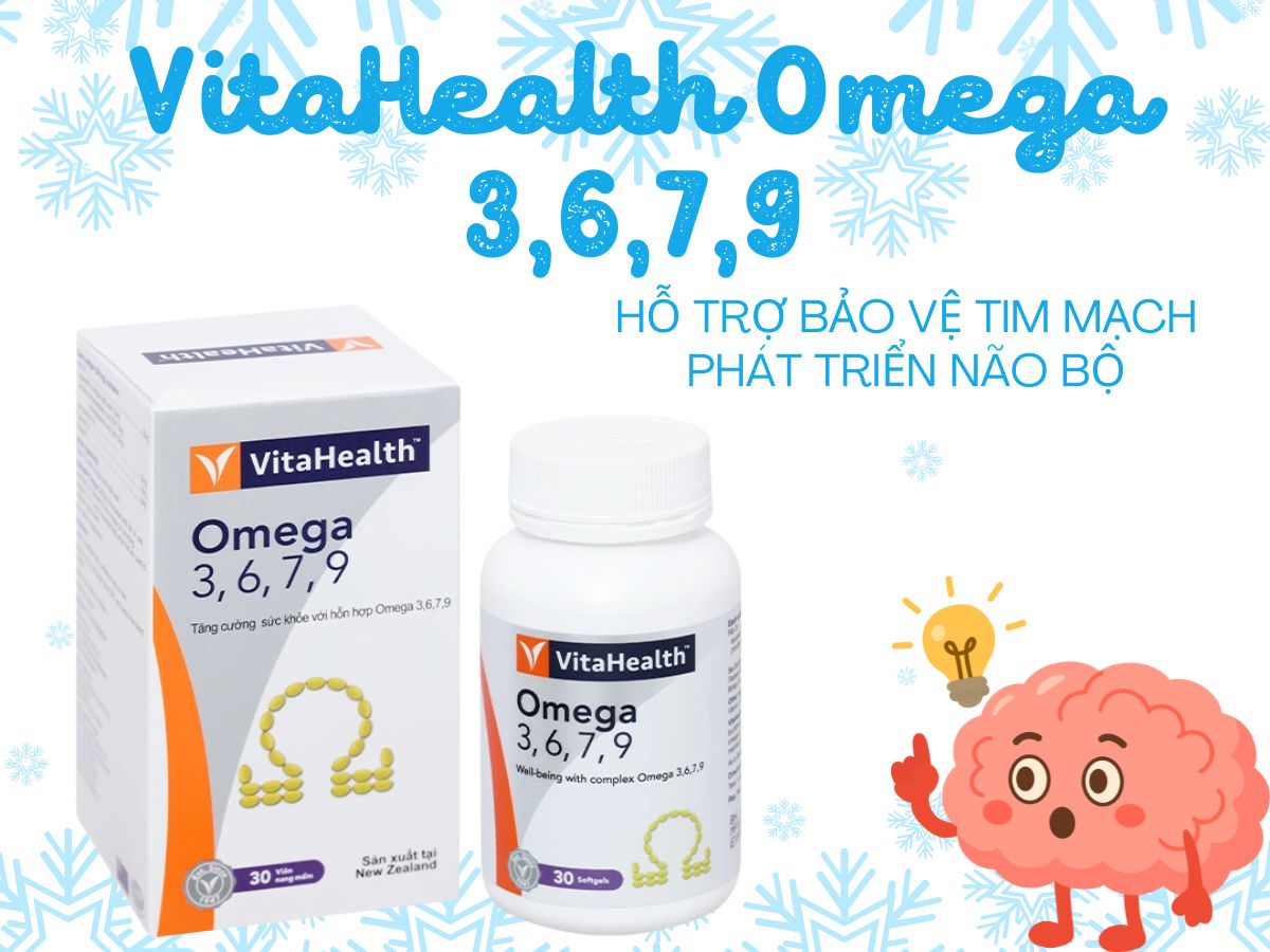 VitaHealth Omega 3,6,7,9 9 Sản phẩm VitaHealth Omega 3,6,7,9 hỗ trợ phòng ngừa xơ vữa động mạch