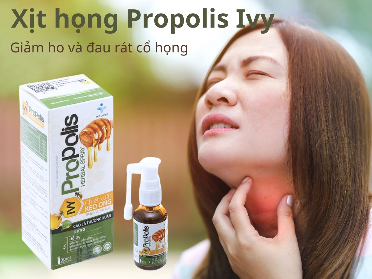 Xịt họng Propolis Ivy