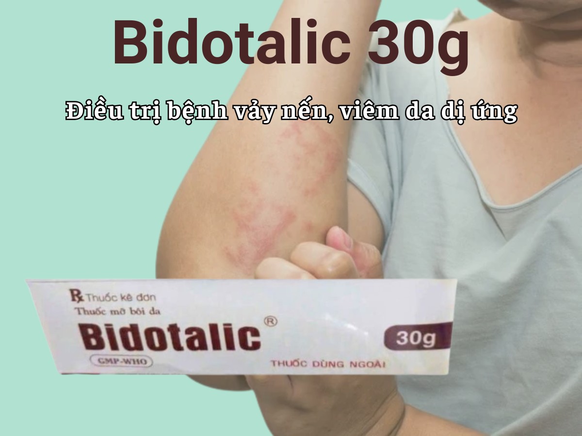 Bidotalic 30g điều trị bệnh vảy nến, viêm da dị ứng