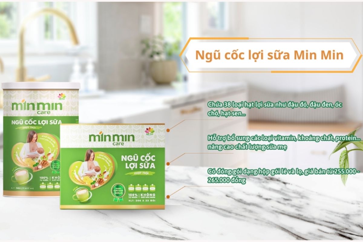 Ngũ cốc lợi sữa Min Min