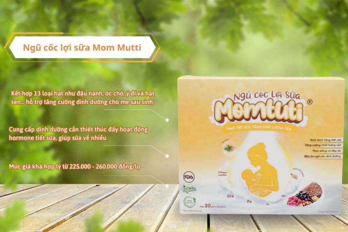 Ngũ cốc lợi sữa Momtuti