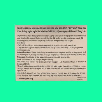 Bio essence Bio-Gold Day Cream SPF25