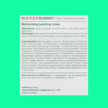 Dr.G R.E.D Blemish Clear Soothing Cream