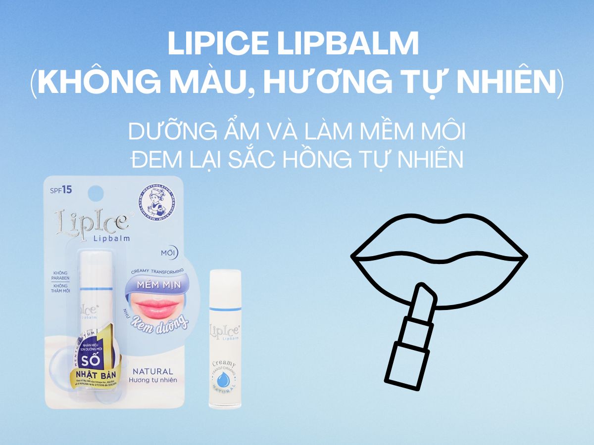 Sản phẩm LipIce Lipbalm cải thiện và phục hồi tình trạng môi nứt nẻ