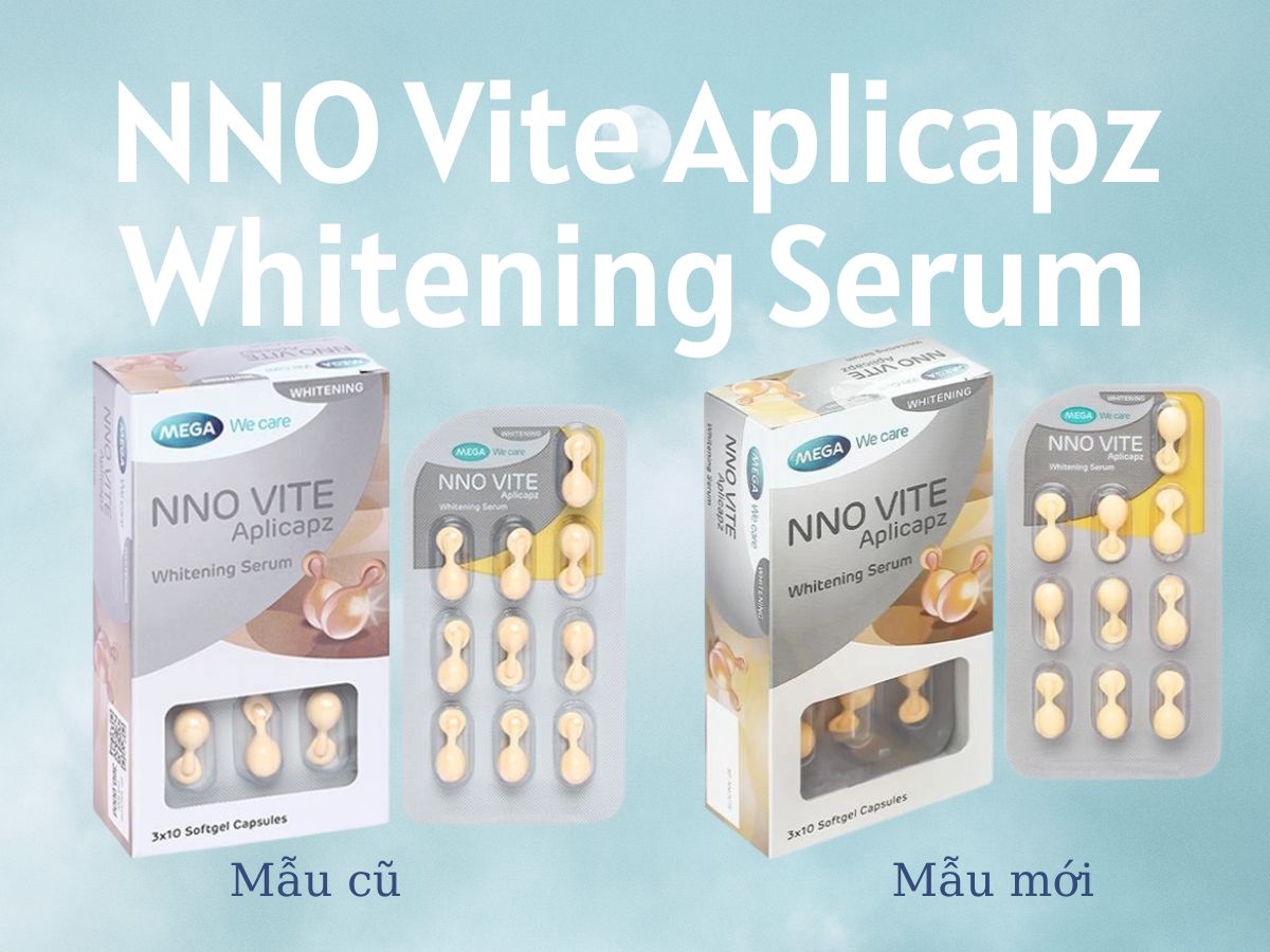 Mẫu bao bì cũ và bao bì mới NNO Vite Aplicapz Whitening Serum