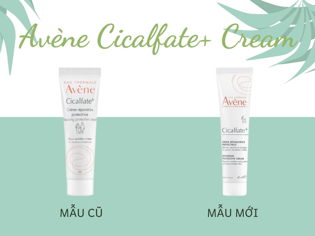 Avène Cicalfate+ Cream 14 Mẫu bao bì mới và bao bì cũ Avène Cicalfate+ Cream