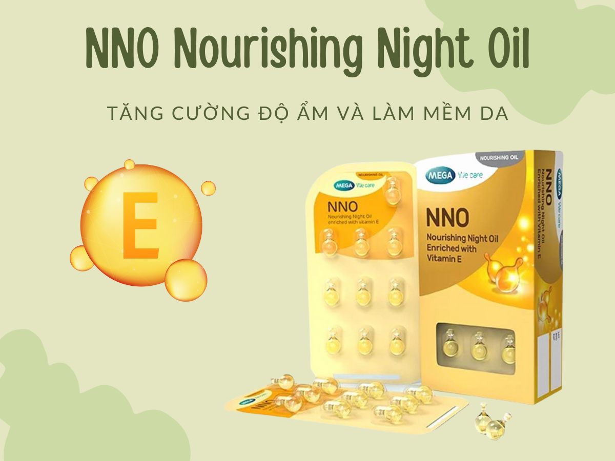 NNO Nourishing Night Oil ngăn ngừa đốm nâu và tàn nhang trên da