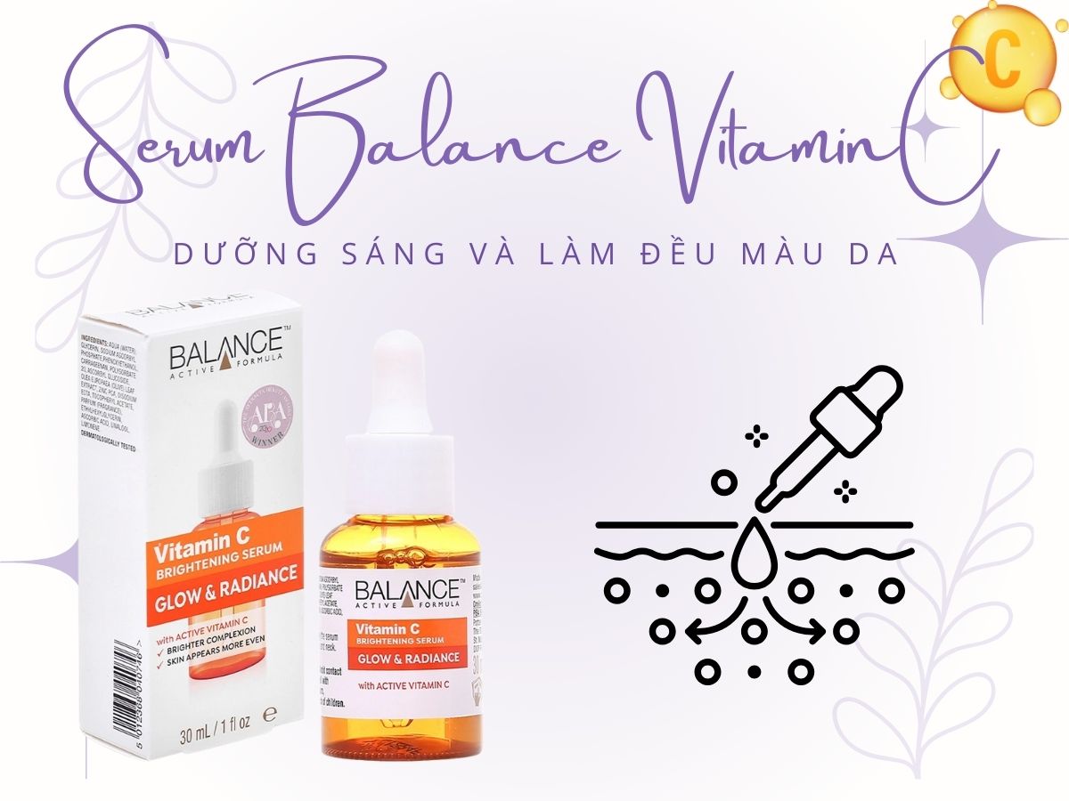 Serum Balance Vitamin C 11 Serum Balance Vitamin C cải thiện làn da xỉn màu, không đều màu