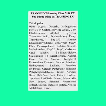 Transino Whitening Clear Milk EX