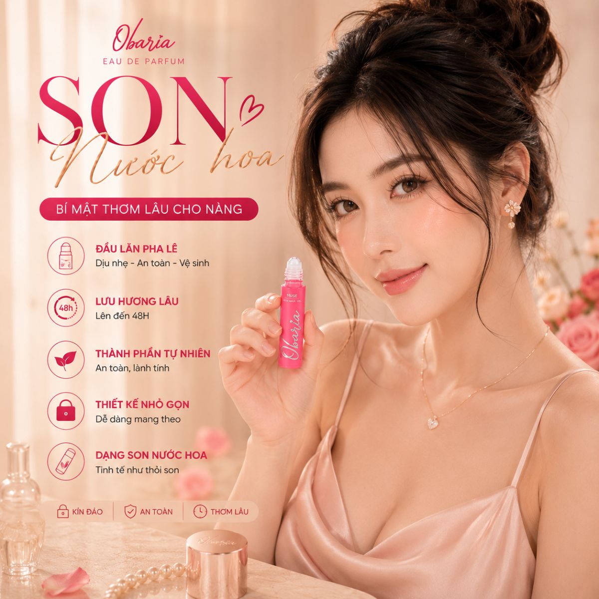 Obaria Muse 19 Nước hoa vùng kín Obaria Muse đem lại tự tin cho phái đẹp