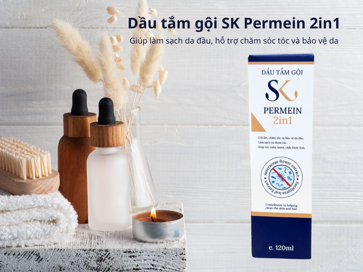 Dầu tắm gội SK Permein 2in1 10 Dầu tắm gội SK Permein 2in1
