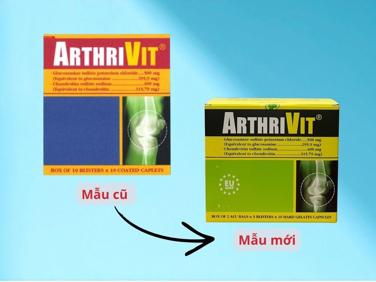 ArthriVit cập nhật mẫu bao bì mới