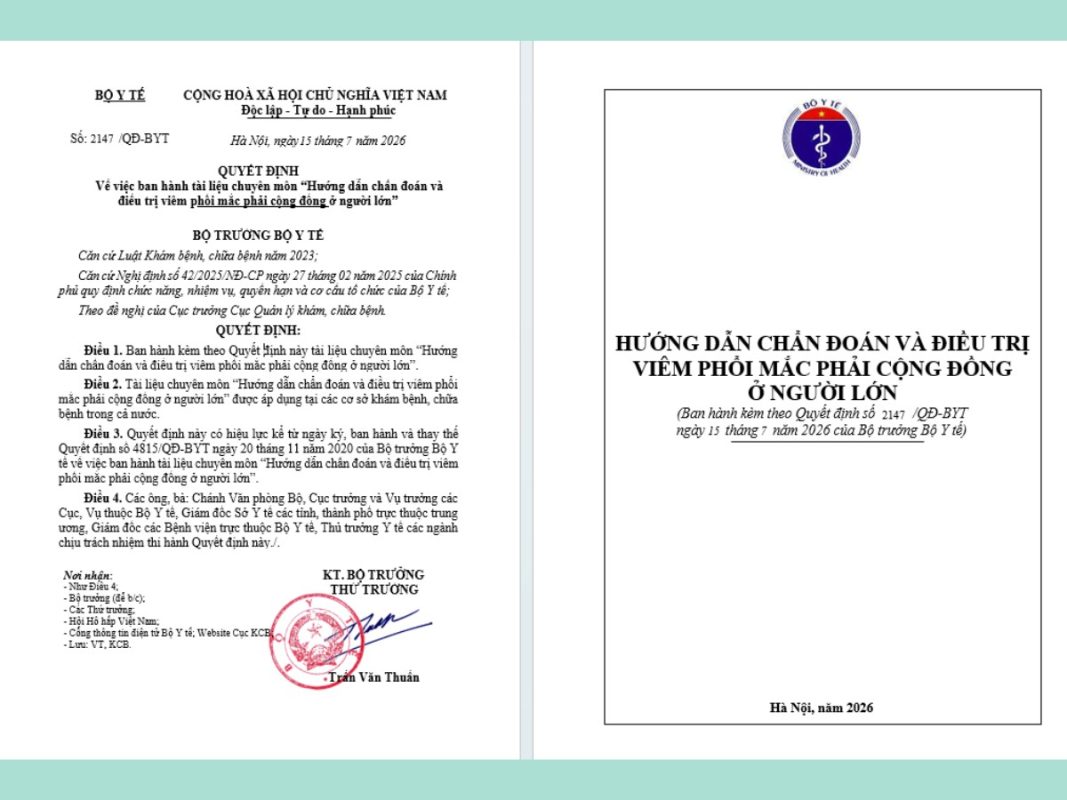 HƯỚNG DẪN CHẨN ĐOÁN VÀ ĐIỀU TRỊ VIÊM PHỔI MẮC PHẢI CỘNG ĐỒNG Ở NGƯỜI LỚN NĂM 2026 1 HƯỚNG DẪN CHẨN ĐOÁN VÀ ĐIỀU TRỊ VIÊM PHỔI MẮC PHẢI CỘNG ĐỒNG Ở NGƯỜI LỚN NĂM 2026