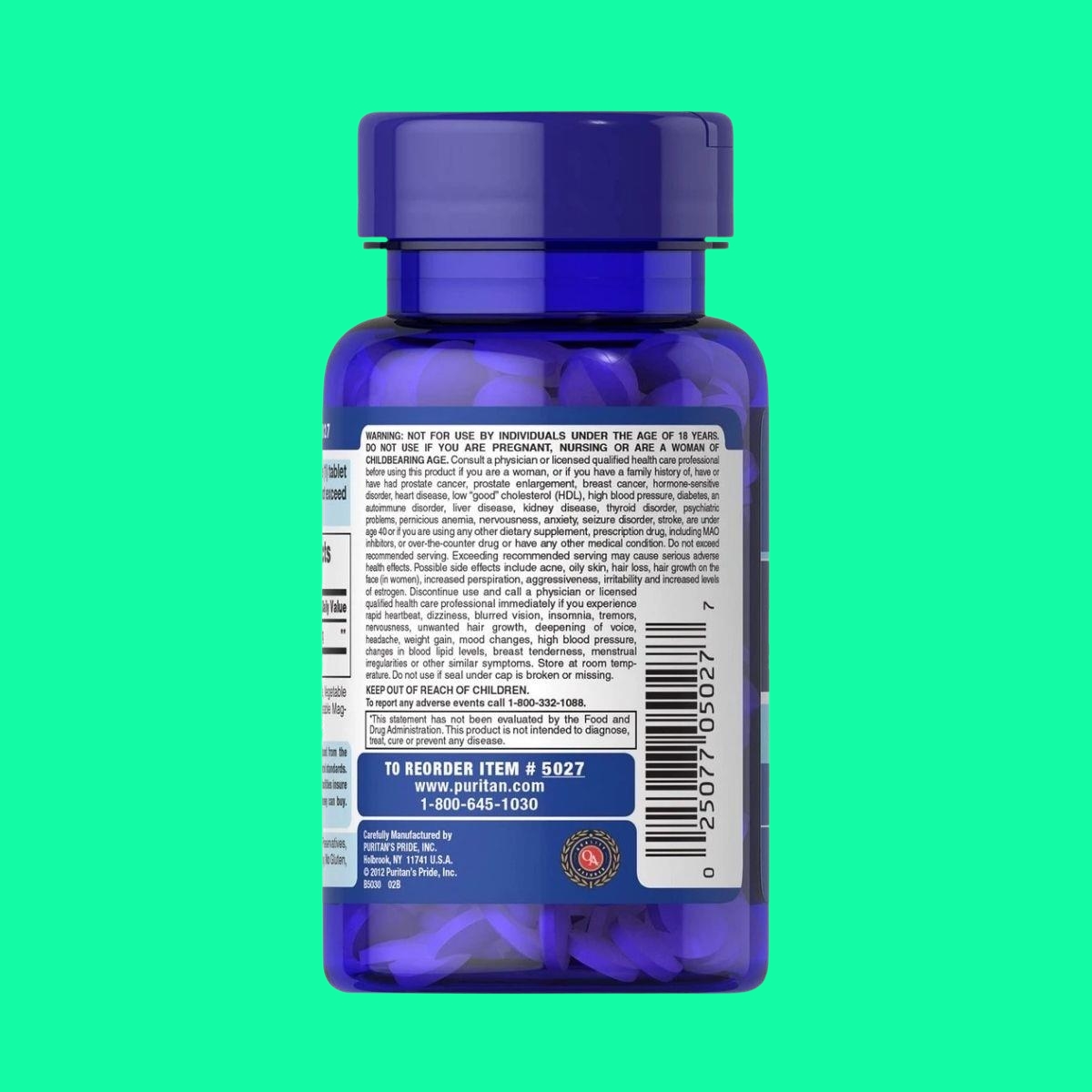 Puritan-Pride-DHEA-50mg-4 Puritan’s Pride DHEA 50mg