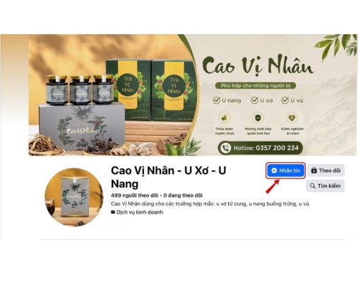 Fanpage facebook cao vị nhân