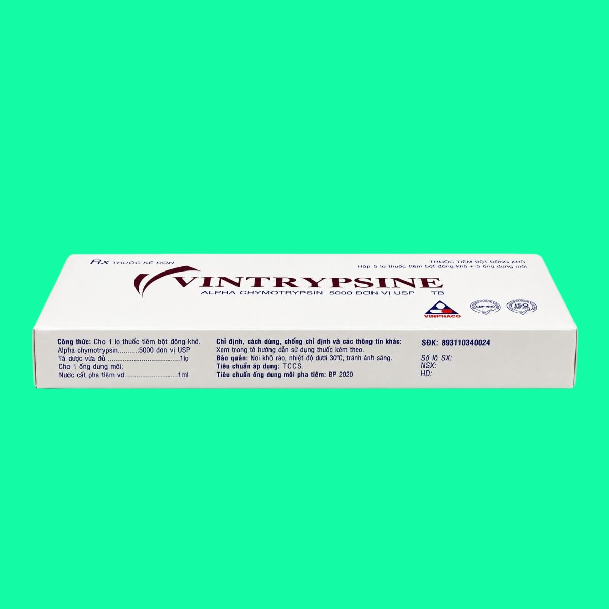 vintrypsin-5000ui-4 Vintrypsine 5000 đơn vị USP