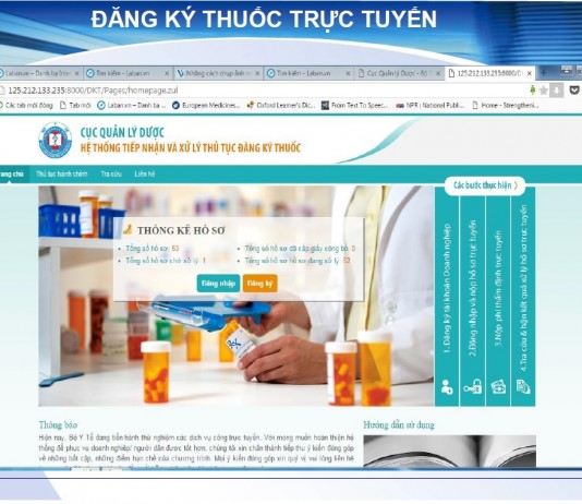 Hướng dẫn đăng ký thuốc online