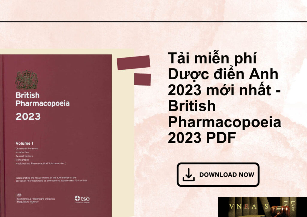 Dược điển Anh 2023 - Bản đầy đủ (British Pharmacopoeia 2023 - Full)