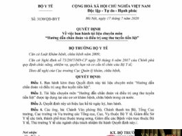 Quyết định số 3130/QĐ-BYT ngày 17 tháng 07 năm 2020 về việc ban hành tài liệu chuyên môn “Hướng dẫn chẩn đoán và điều trị ung thư tuyến tiền liệt”