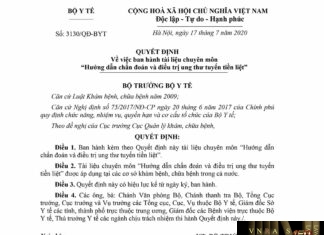 Quyết định số 3130/QĐ-BYT ngày 17 tháng 07 năm 2020 về việc ban hành tài liệu chuyên môn “Hướng dẫn chẩn đoán và điều trị ung thư tuyến tiền liệt”