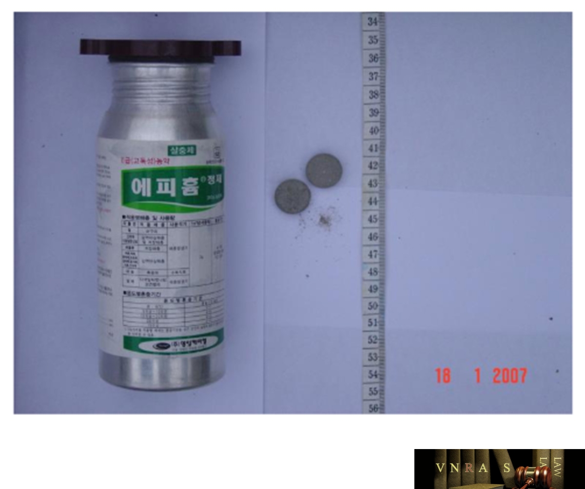 Hình 9.2: Một sản phẩm hóa chất diệt chuột phosphua nhôm