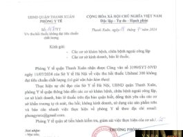 Công văn số 3199/SYT-NVD ngày 11/07/2024 của Sở Y tế TP Hà Nội về việc thu hồi viên nén Ubiheal 300 do Công ty TNHH Dược phẩm Thacophar cung cấp không đạt tiêu chuẩn chất lượng