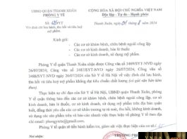 Công văn số 3469/SYT-NVD ngày 26/07/2024 của Sở Y tế TP Hà Nội về việc đình chỉ lưu hành, thu hồi trên toàn quốc lô sản phẩm Kem chống nắng vitamin E (Nhãn hàng Marubi Colorful U) không đạt tiêu chuẩn chất lượng và nhãn mỹ phẩm lưu hành vi phạm