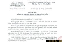 Công văn số : 557/TB-CCATVSTP Sở Y tế Hà Nội ngày 25 tháng 5 năm 2025 Về việc thu hồi hiệu lực Giấy tiếp nhận đăng ký bản công bố sản phẩm