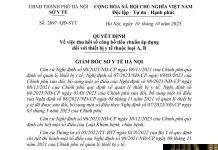 Quyết định số 2097/QĐ-SYT Sở Y tế Hà Nội ngày 10 tháng 10 năm 2025 Về việc thu hồi số công bố tiêu chuẩn áp dụng đối với thiết bị y tế thuộc loại A, B