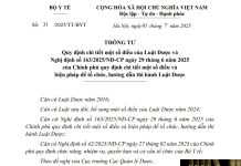 Thông tư số : 31/2025/TT-BYT Quy định chi tiết một số điều của Luật Dược và Nghị định số 163/2025/NĐ-CP ngày 29 tháng 6 năm 2025 của Chính phủ quy định chi tiết một số điều và biện pháp để tổ chức, hướng dẫn thi hành Luật Dược Thông tư số : 31/2025/TT-BYT Quy định chi tiết một số điều của Luật Dược và Nghị định số 163/2025/NĐ-CP ngày 29 tháng 6 năm 2025 của Chính phủ quy định chi tiết một số điều và biện pháp để tổ chức, hướng dẫn thi hành Luật Dược