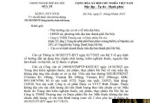 Công văn số : 5811/SYT-NVD Sở Y tế Hà Nội ngày 21 tháng 10 năm 2025 Về việc thu hồi thuốc viên nén bao đường NEUROTRIVIT không đạt tiêu chuẩn chất lượng