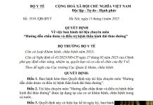 Quyết định số : 3510/QĐ-BYT ngày 11 tháng 11 năm 2025 Về việc ban hành tài liệu chuyên môn “Hướng dẫn chẩn đoán và điều trị bệnh thần kinh đái tháo đường”