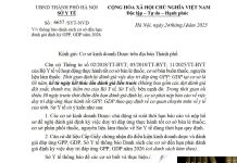 Công văn số : 6657/SYT-NVD Sở Y tế Hà Nội ngày 24 tháng 11 năm 2025 Về việc thông báo danh sách cơ sở đến hạn đánh giá định kỳ GPP, GDP năm 2026